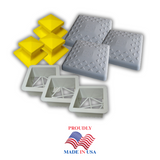 Soft Touch Set of 3, 14" Premium Base Covers with Ground Mounts and Plugs