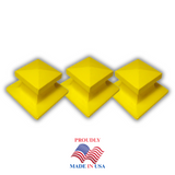 Soft Touch Set of 3, 14" Premium Base Covers with Ground Mounts and Plugs