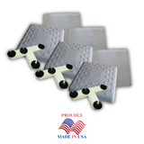 Soft Touch Set of 3, 15" Indoor Base Covers with Mounting Tees and Friction Pads