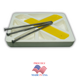 Soft Touch Set of 3, 15" Spike Down Base Covers and Mounting Tees with Spikes