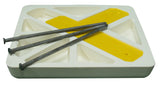 Soft Touch Set of 3, 14” Spike Down Base Covers and Mounting Tees with Spikes