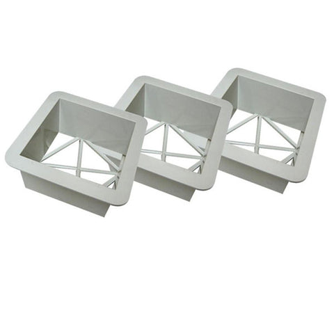 Soft Touch Set of 3, 7" Plastic In-Ground Mounts for Premium Bases