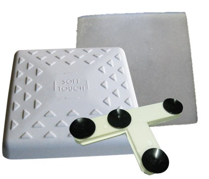 Soft Touch Single 15" Indoor Base Cover with Mounting Tee and Friction Pad